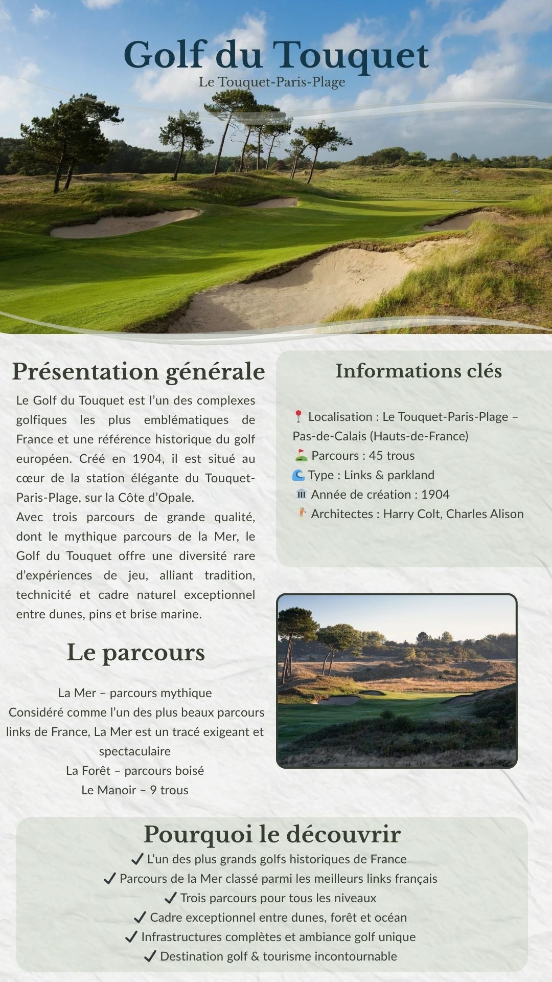 Les Meilleurs Golfs des Hauts-de-France – Guide Ebook