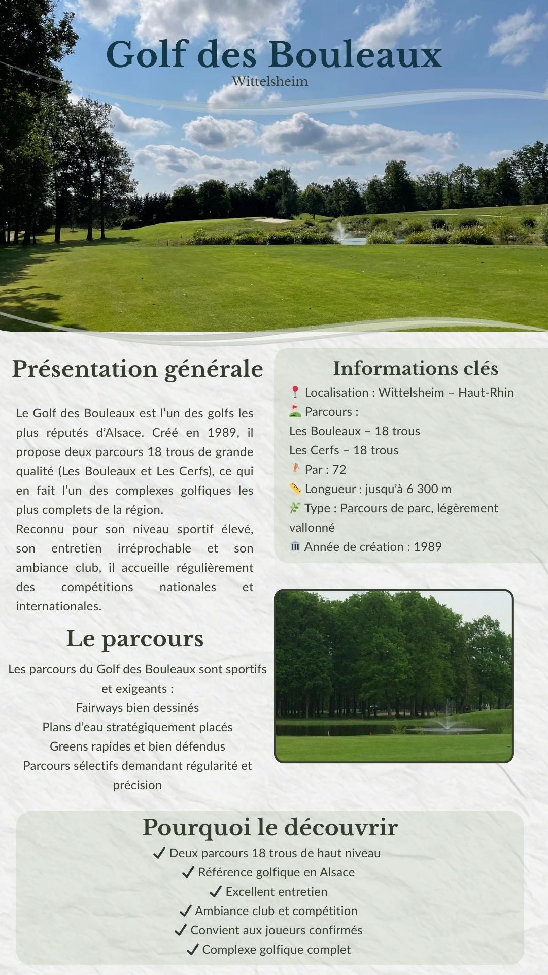 Les Meilleurs Golfs du Grand Est – Guide Ebook