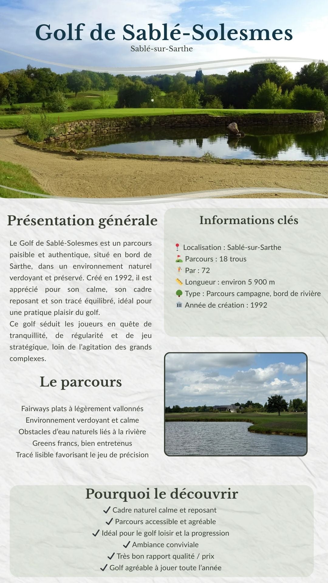 Les Meilleurs Golfs des Pays de la Loire – Guide Ebook